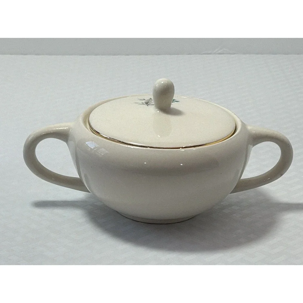 Vintage 1950's MCM SCIO Hampton Lidded Sugar‎ Bowl.
